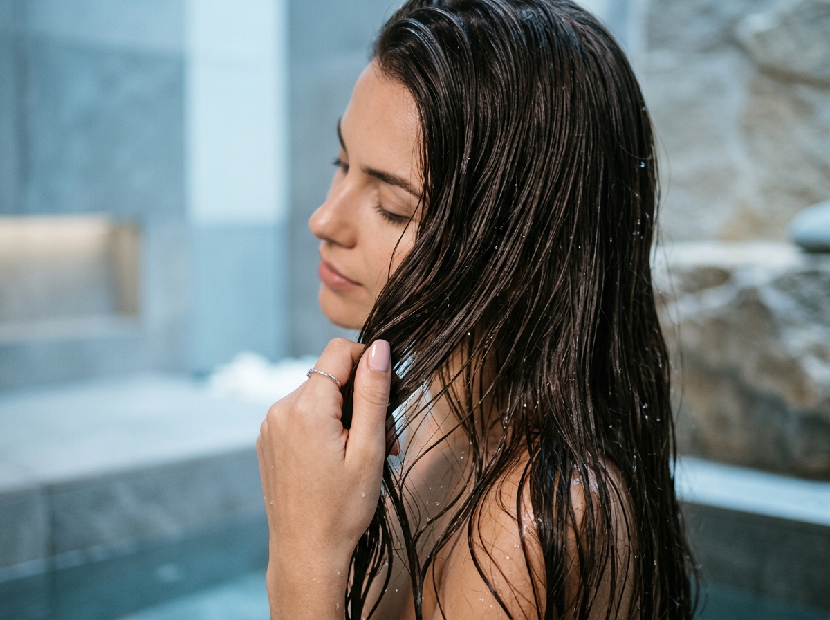 ツヤやかな髪のヘアケアイメージ